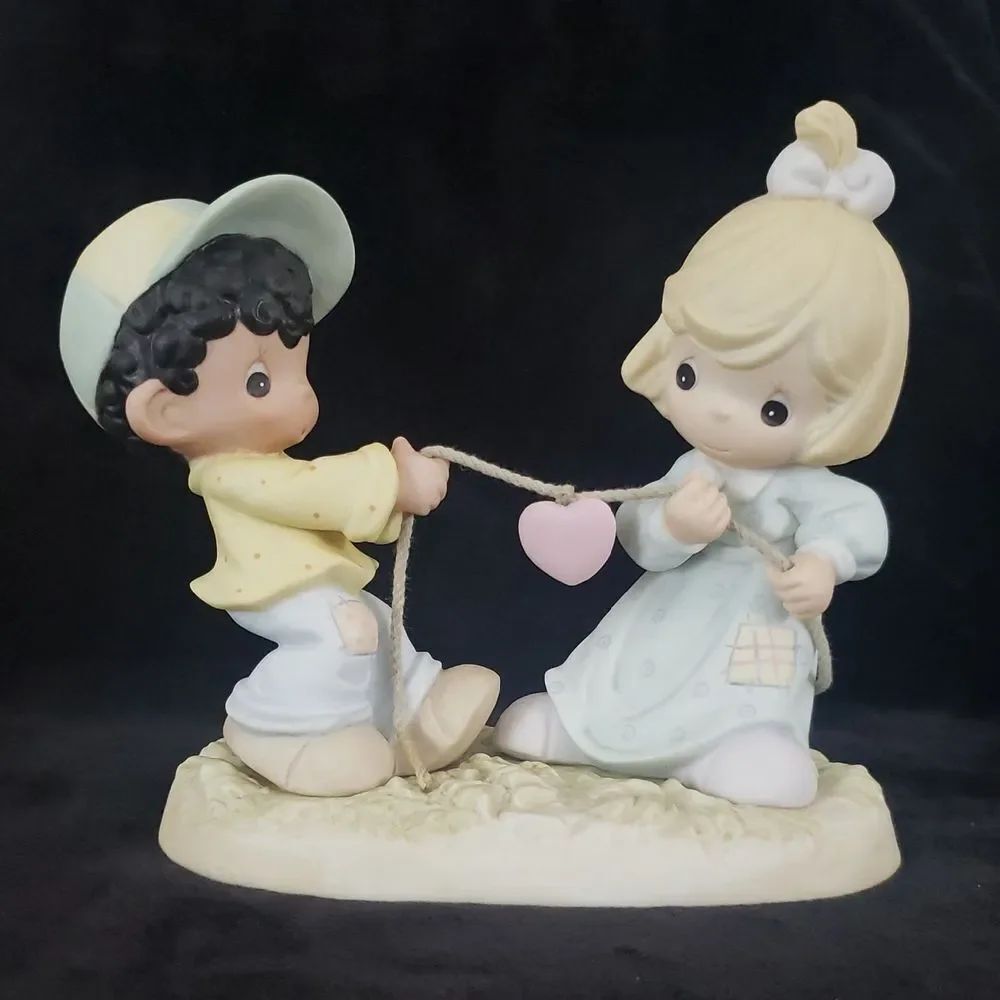 RARE Vtg Precious Moments "You Tug On My Heart String" Figurine #795526 (2000)
